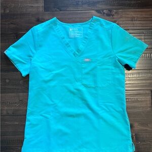 Figs Surgical Green Scrub Top - small